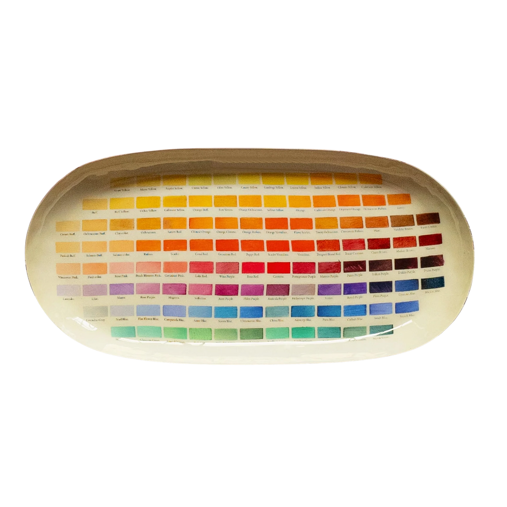 Nomenclature of Colors Enamel Tray