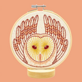 Barn Owl Embroidery Kit