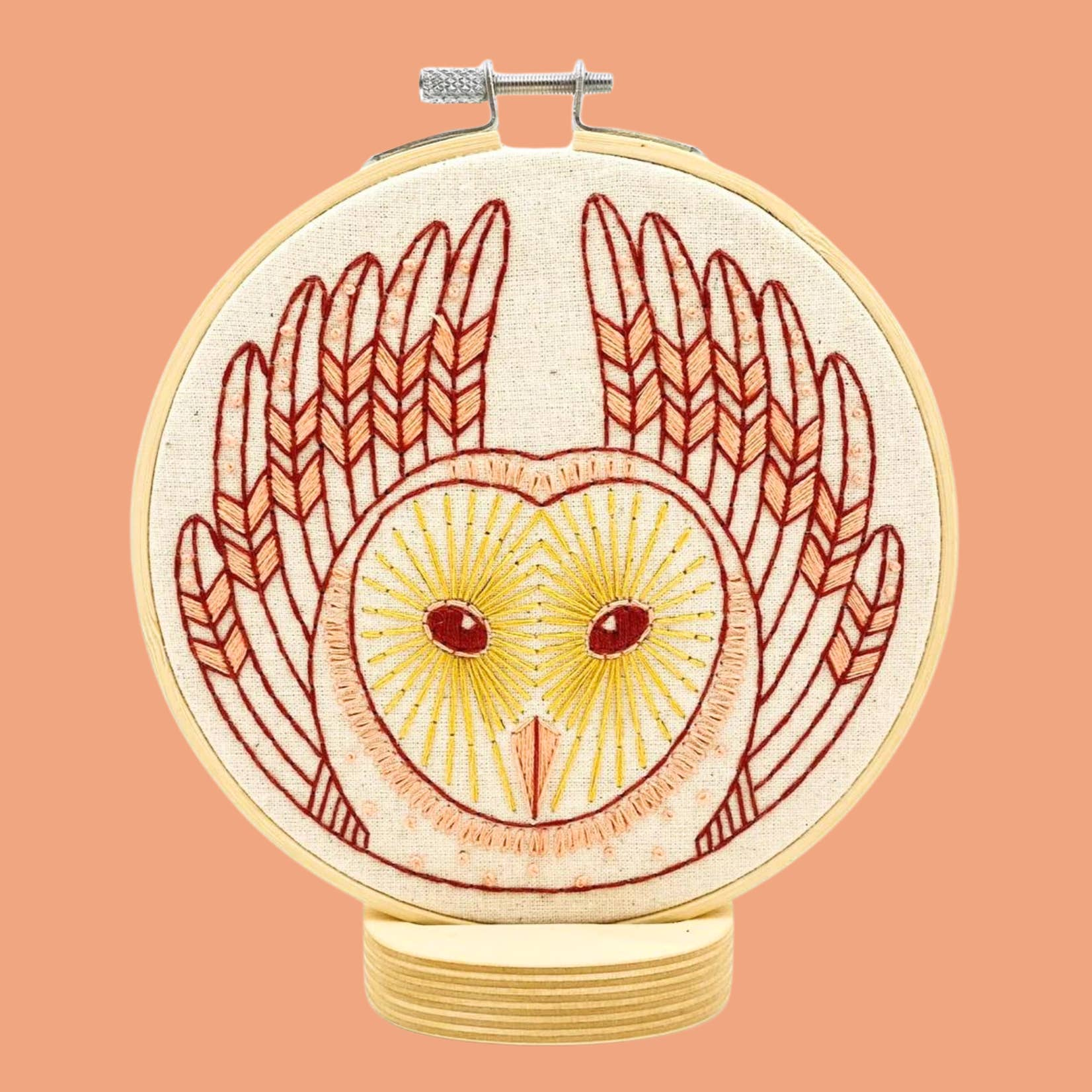 Barn Owl Embroidery Kit