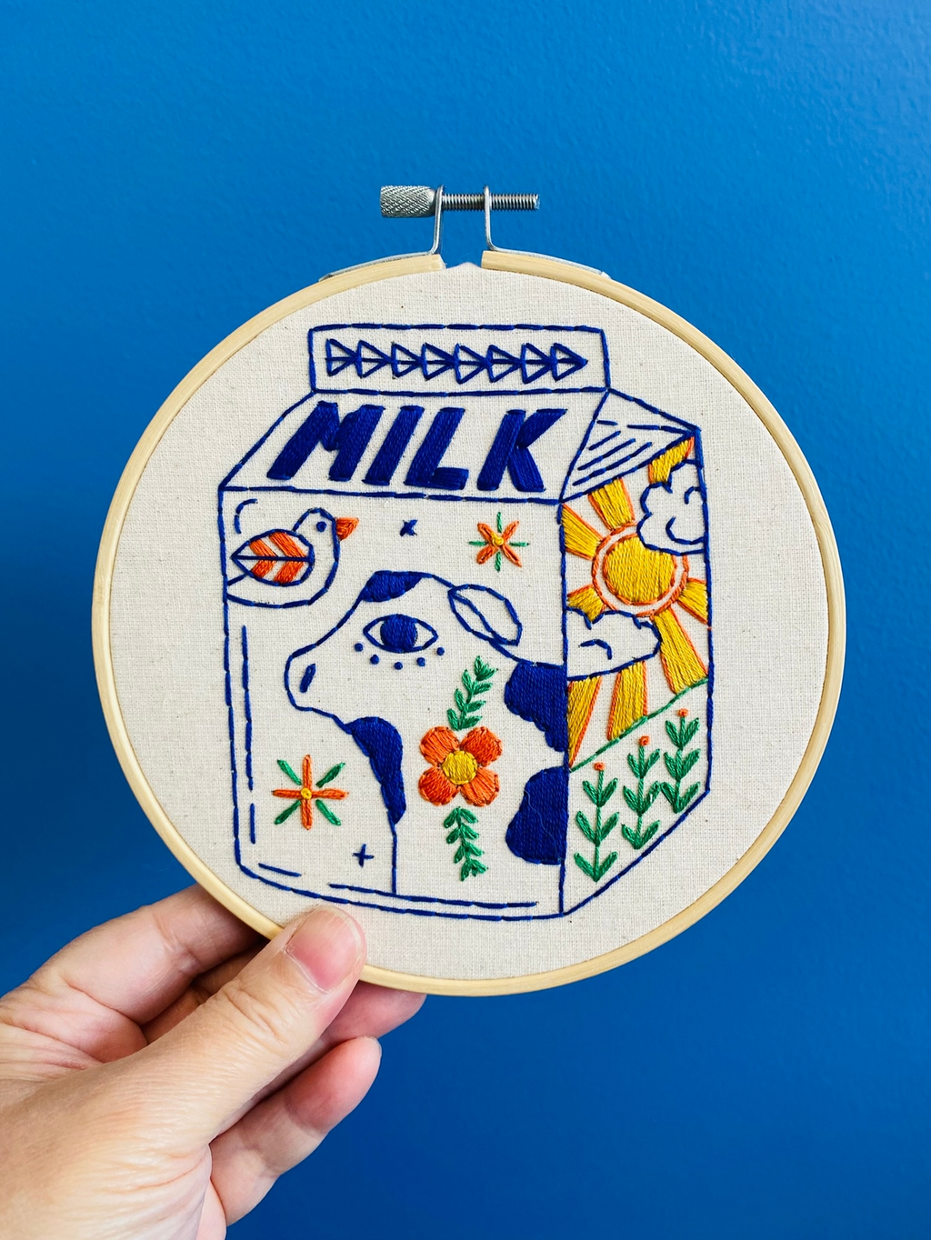 Milk Embroidery Kit