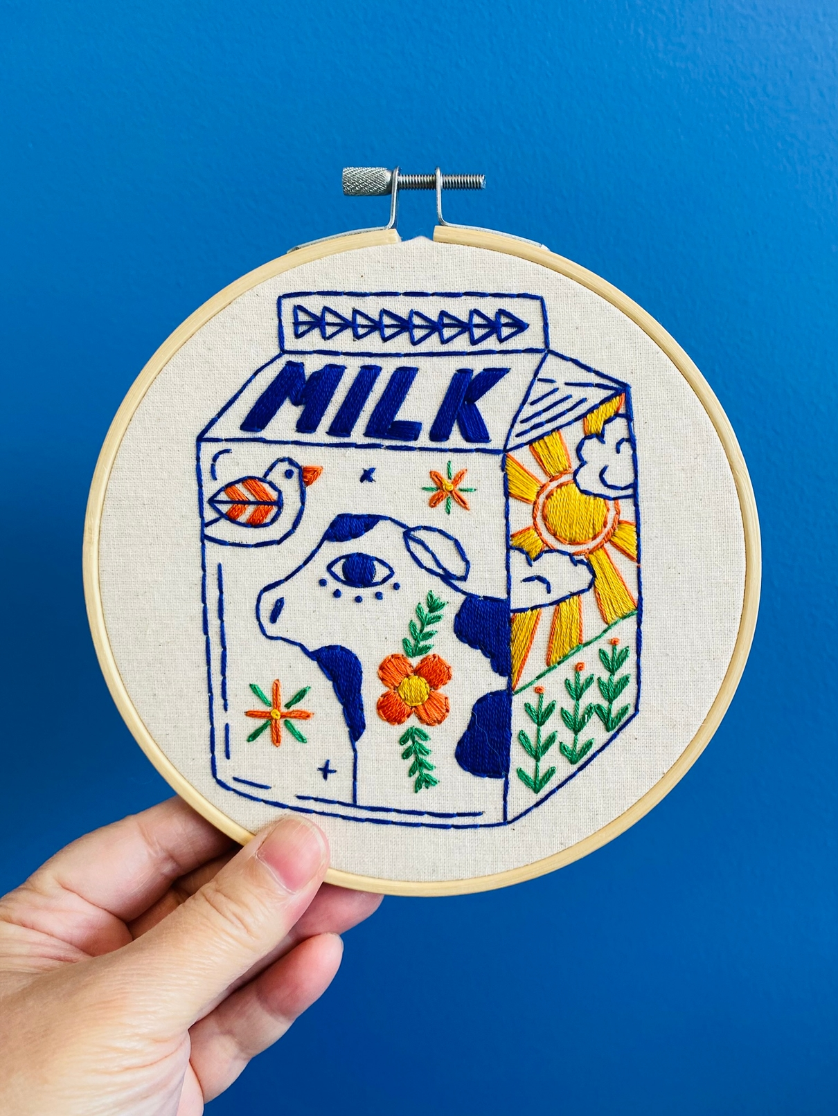 Milk Embroidery Kit
