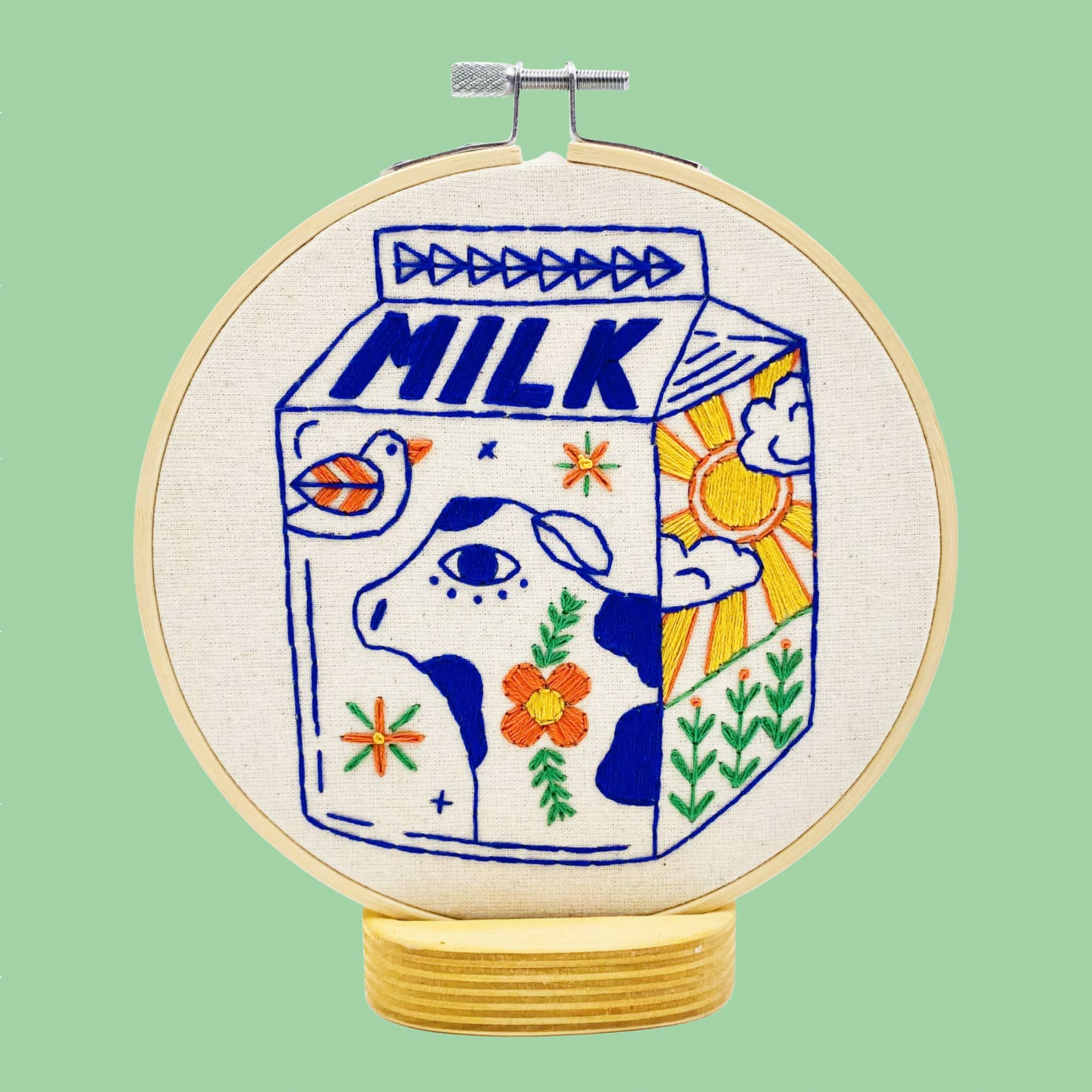 Milk Embroidery Kit