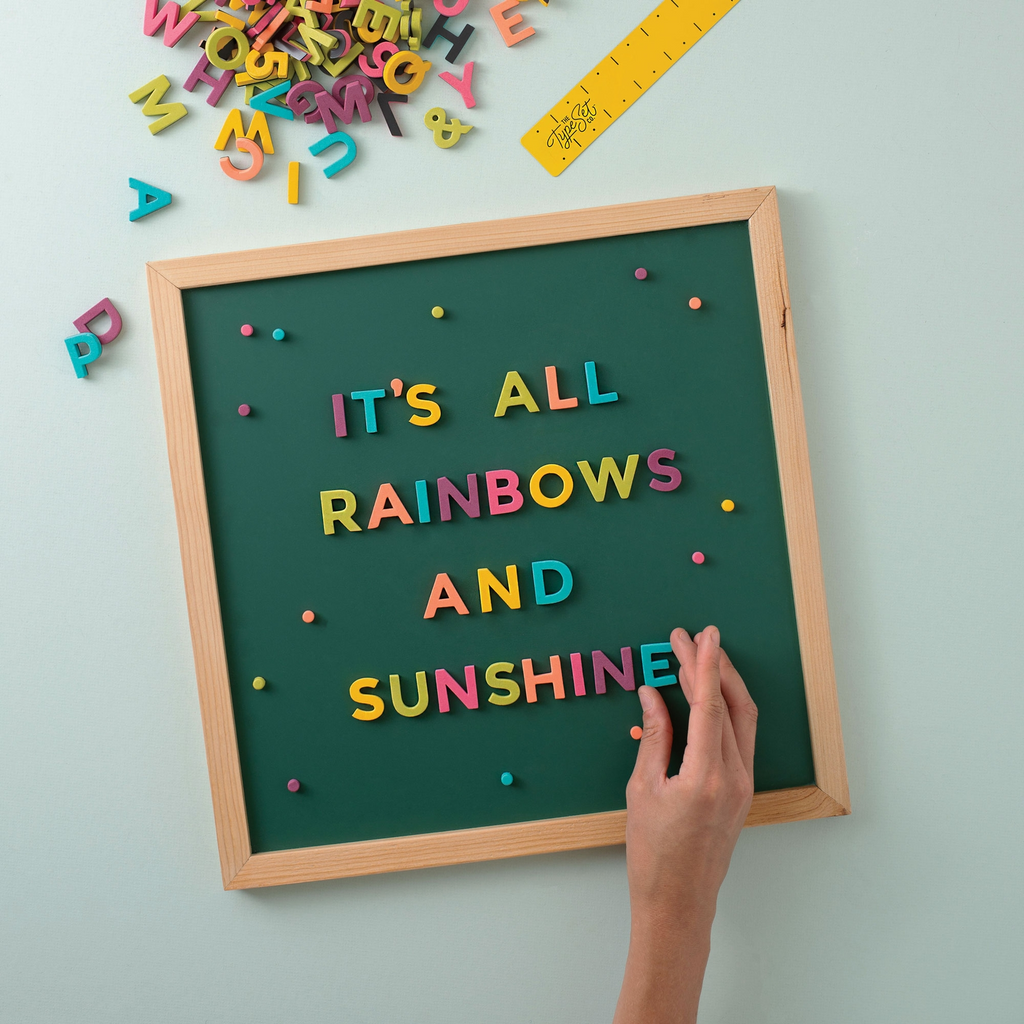 200 pc. Rainbow Pop Magnetic Letters