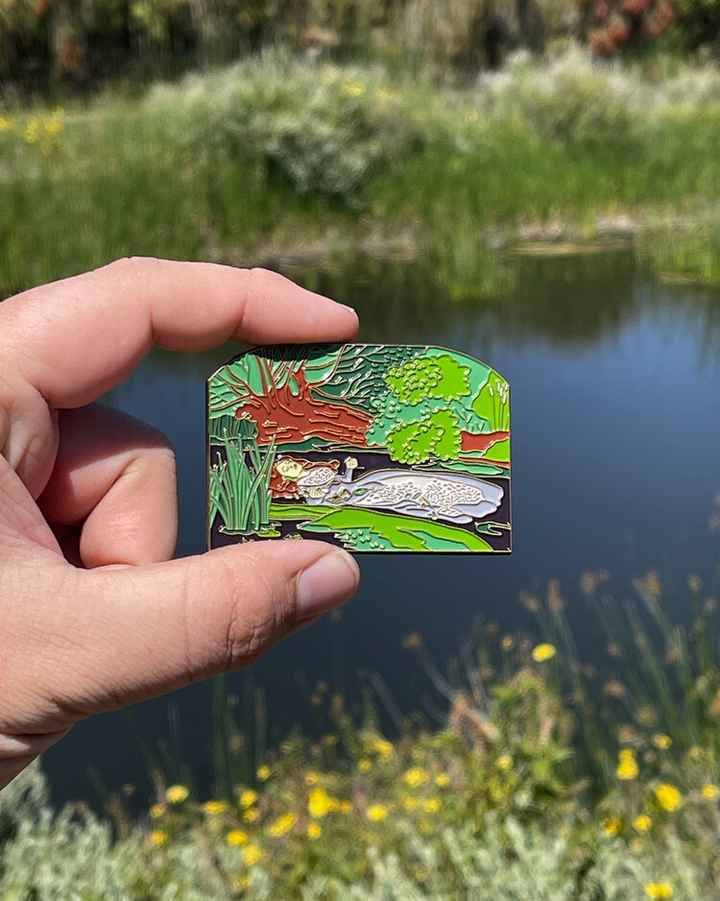Ophelia Enamel Pin