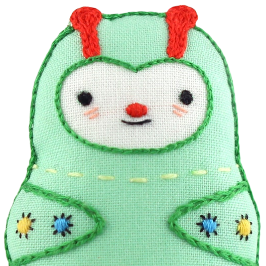 Caterpillar Embroidery Kit