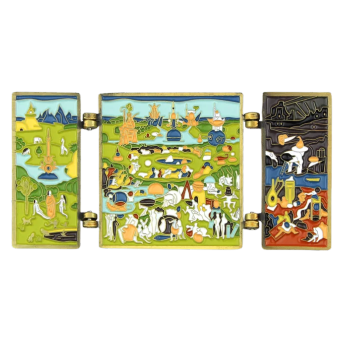 The Garden of Earthly Delights Enamel Pin