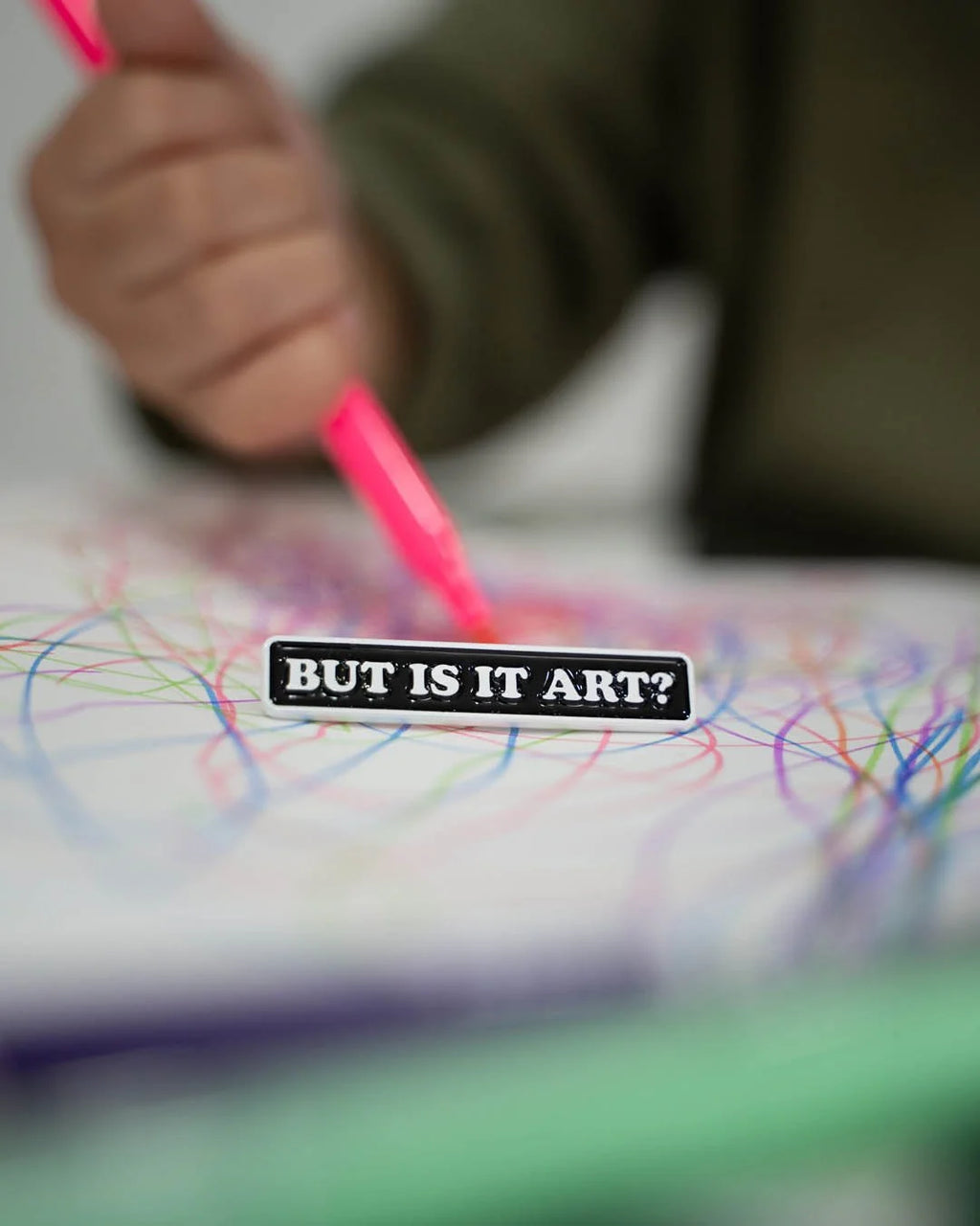 But Is It Art? Enamel Pin