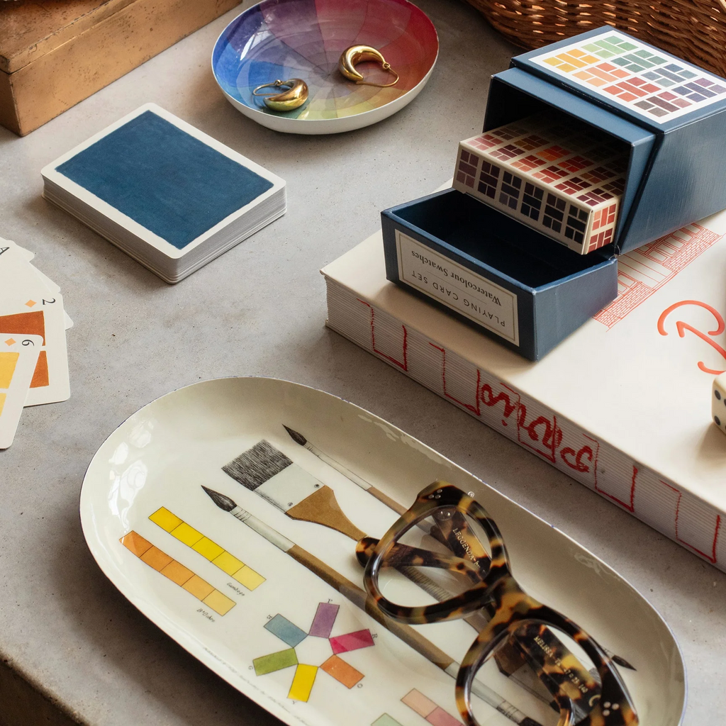 The Art of Coloring Enamel Tray