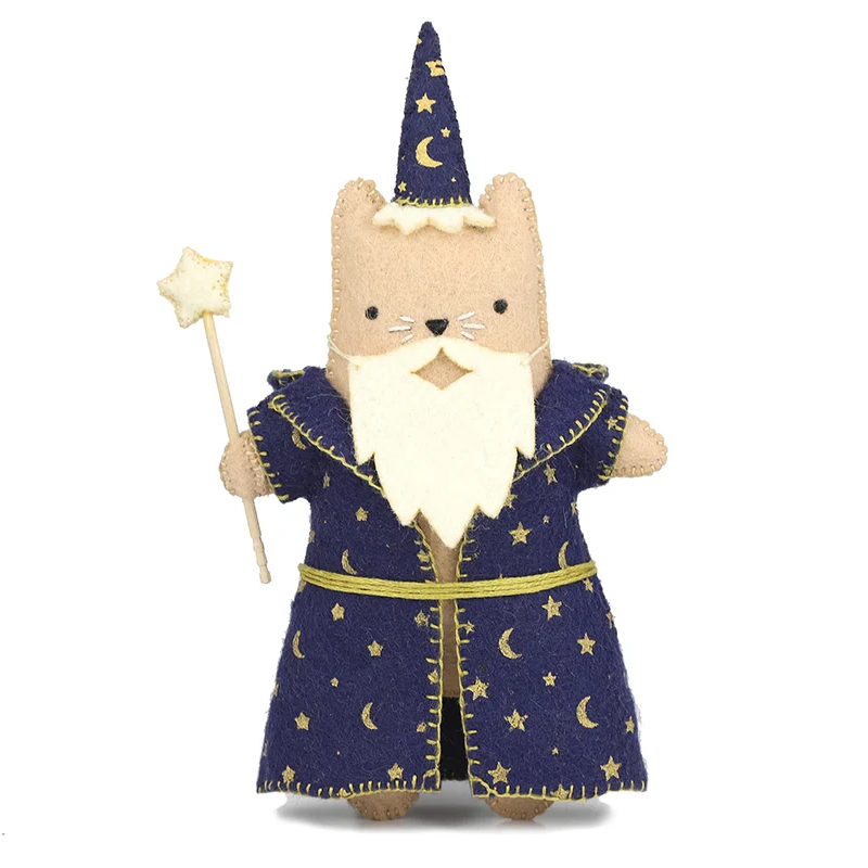 Wizard Cat Felt Doll Kit