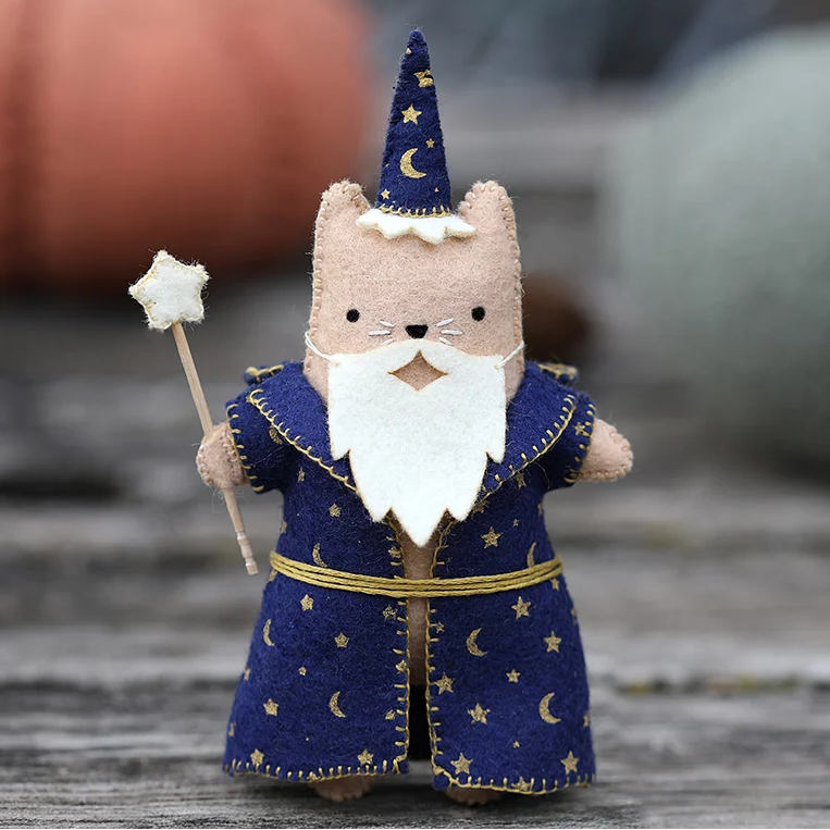 Wizard Cat Felt Doll Kit