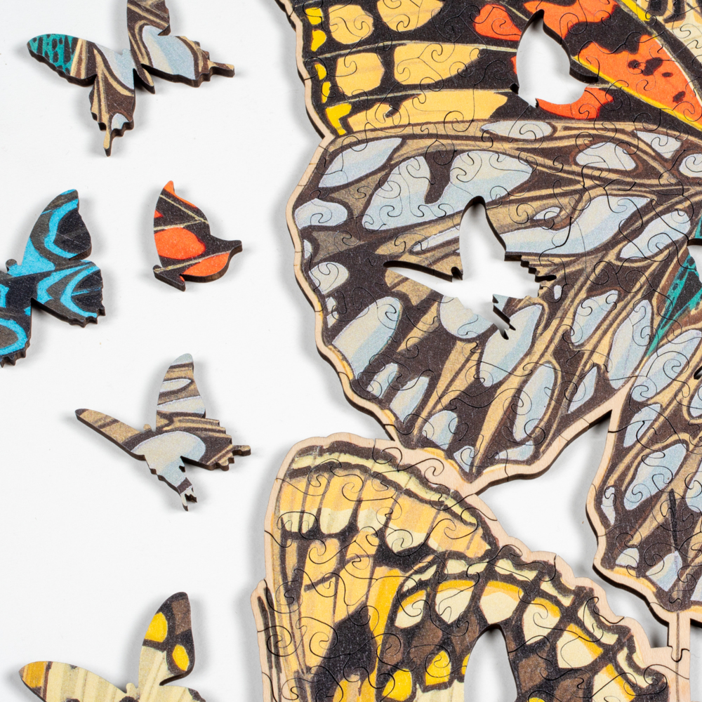 Séguy's Papillons: Zebra Mosaic Butterfly Puzzle