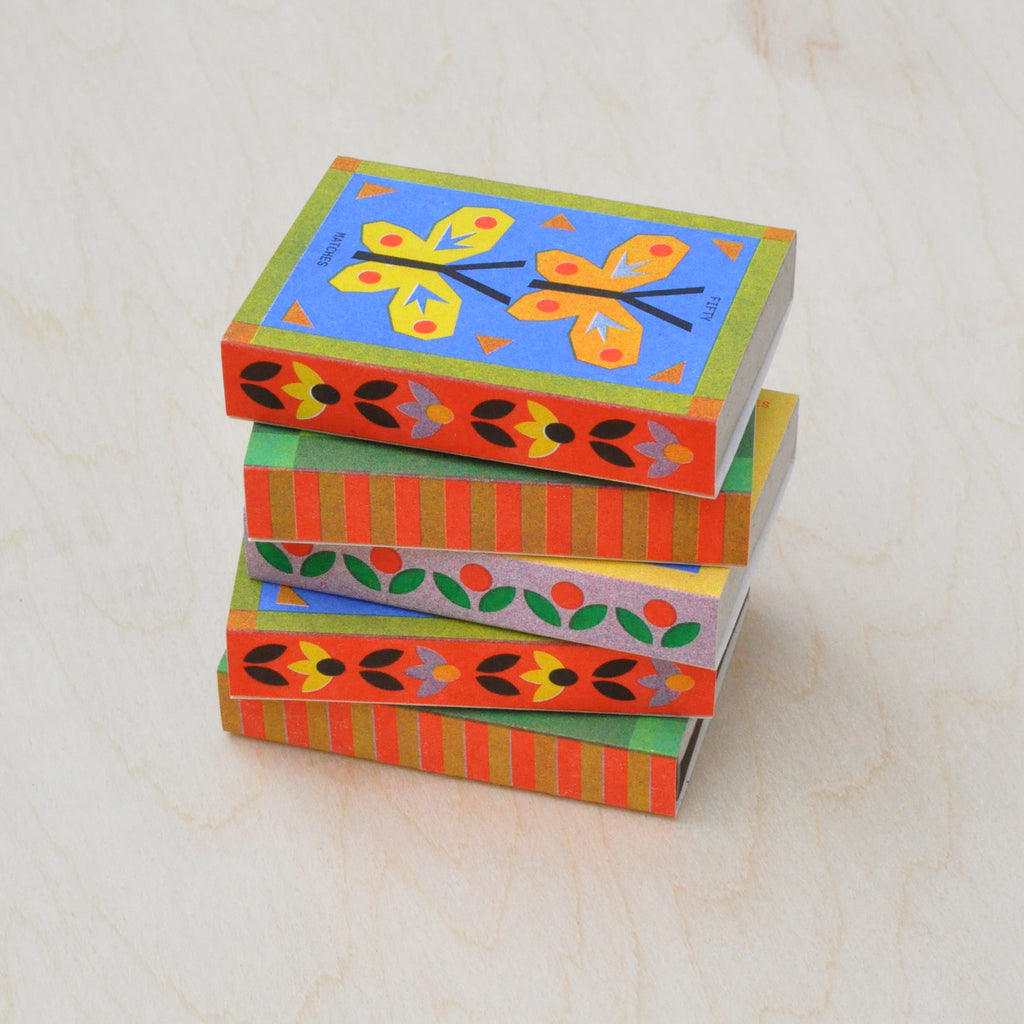"Campfire" Risograph Printed Matchbox