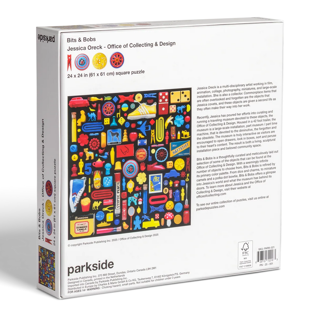 Puzzle box with colorful design and 'parkside' branding on a white background