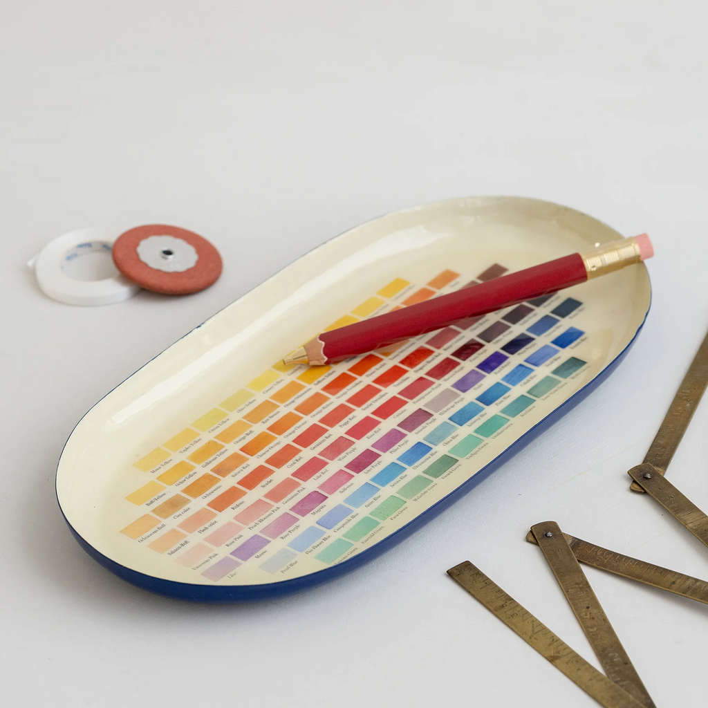 Nomenclature of Colors Enamel Tray