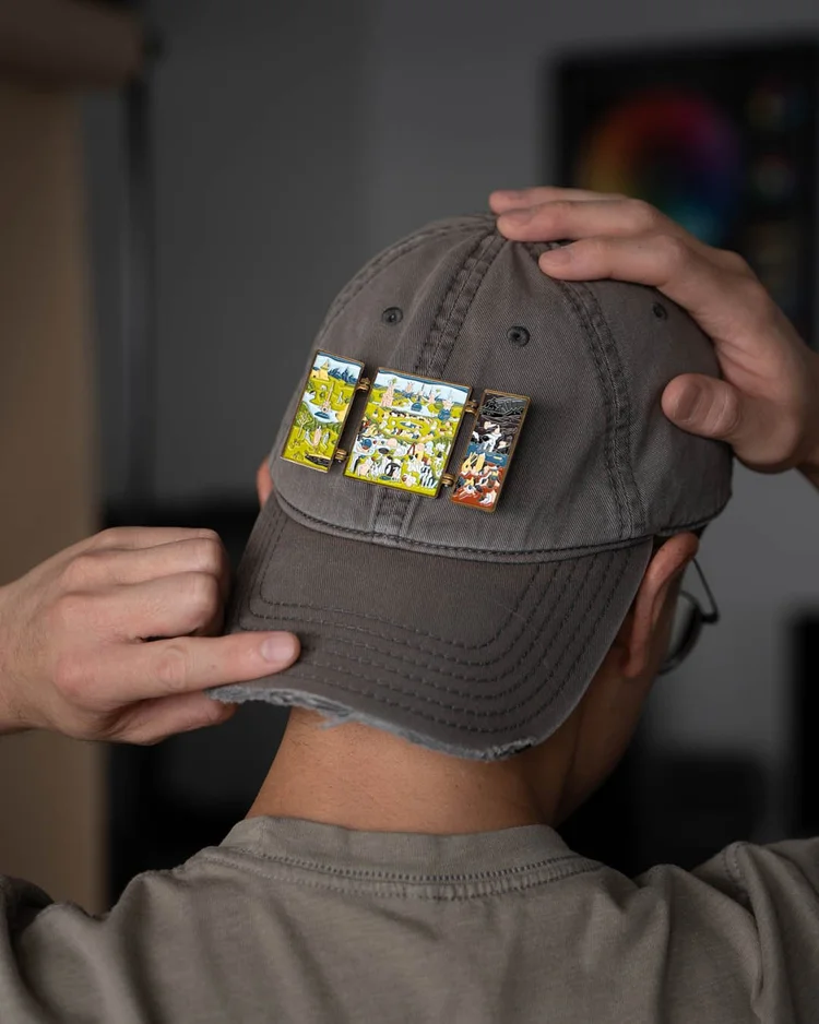 The Garden of Earthly Delights Enamel Pin