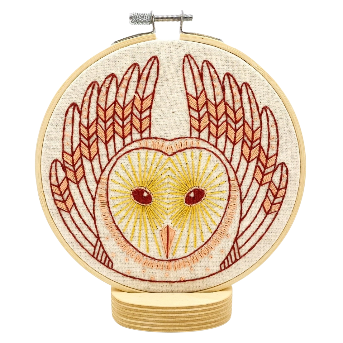 Barn Owl Embroidery Kit