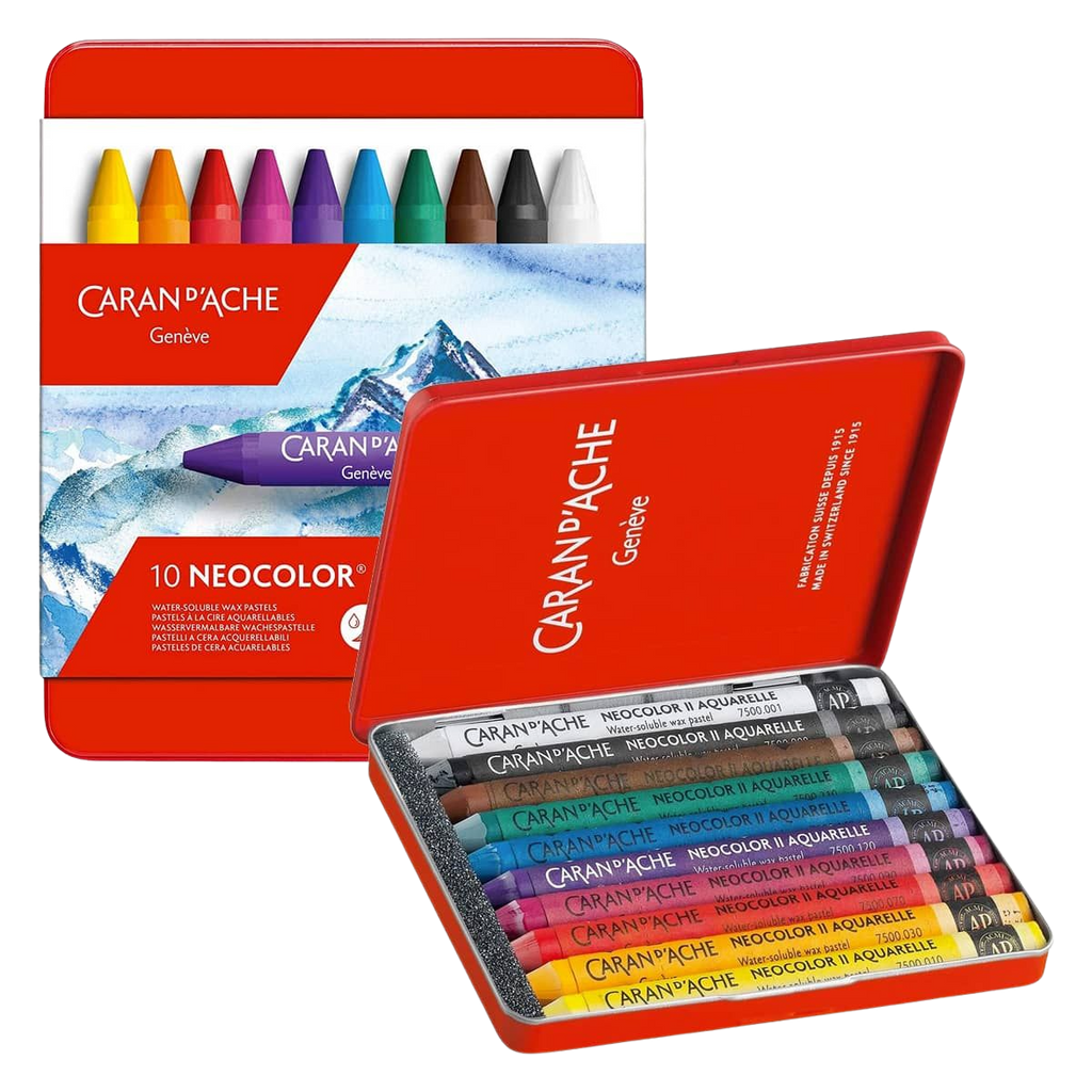 Caran d'Ache Neocolor II Aquarelle Pastels (Set of 10)