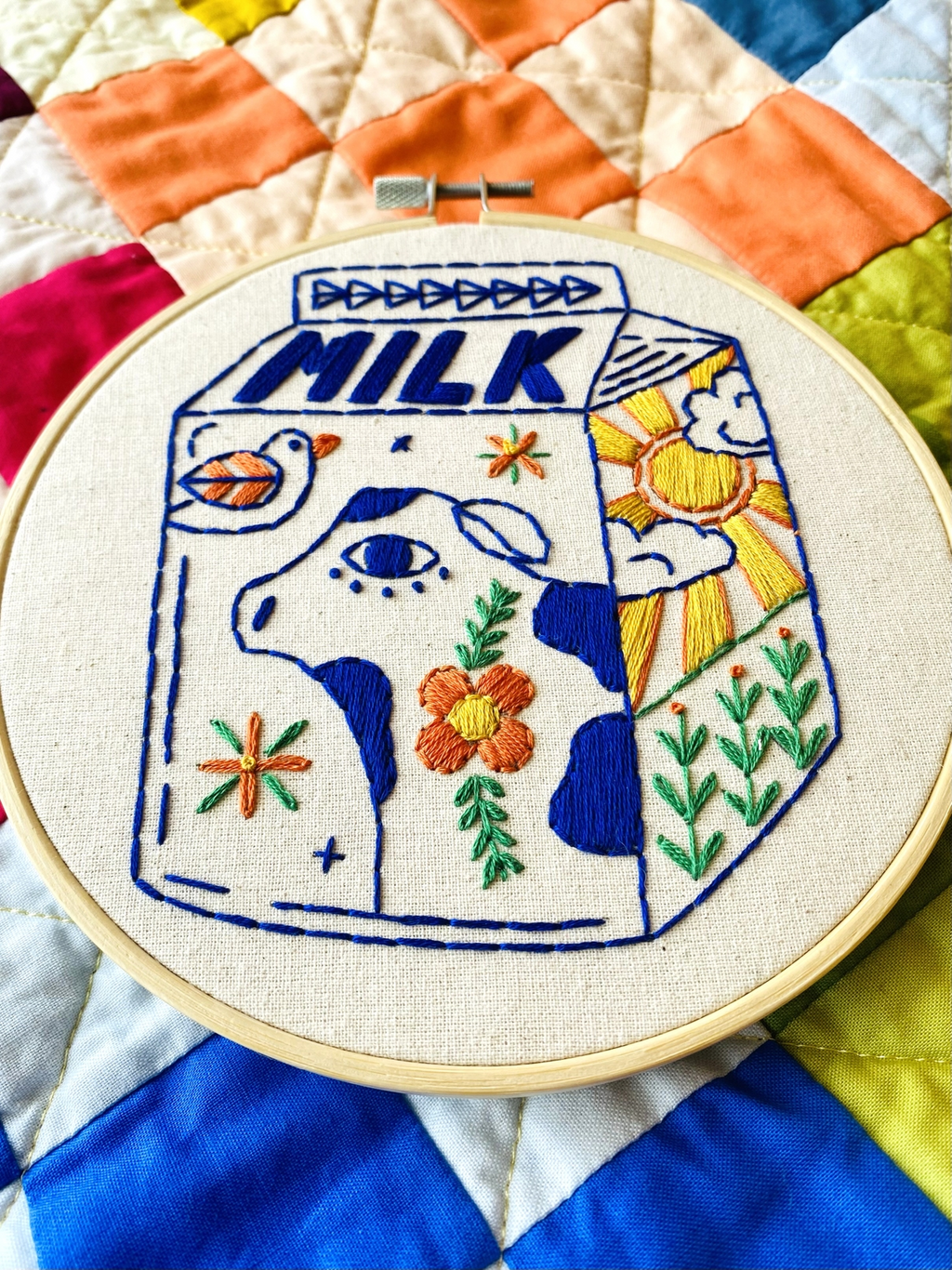 Milk Embroidery Kit