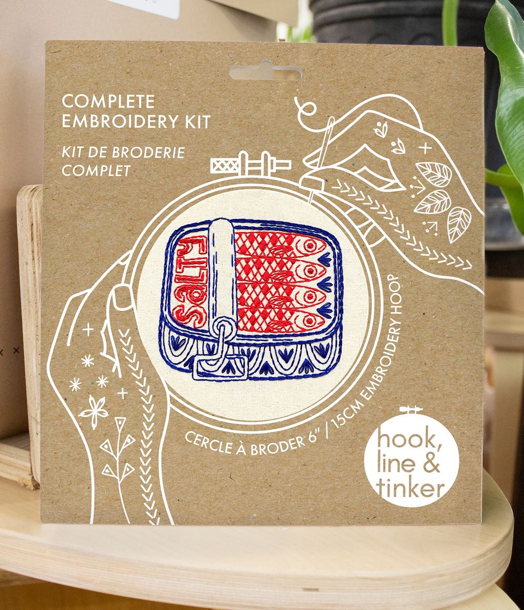 Canned Sardines Embroidery Kit