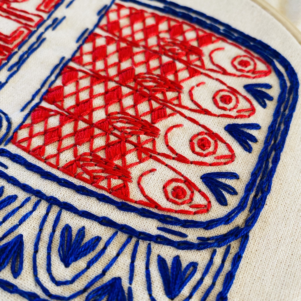 Canned Sardines Embroidery Kit
