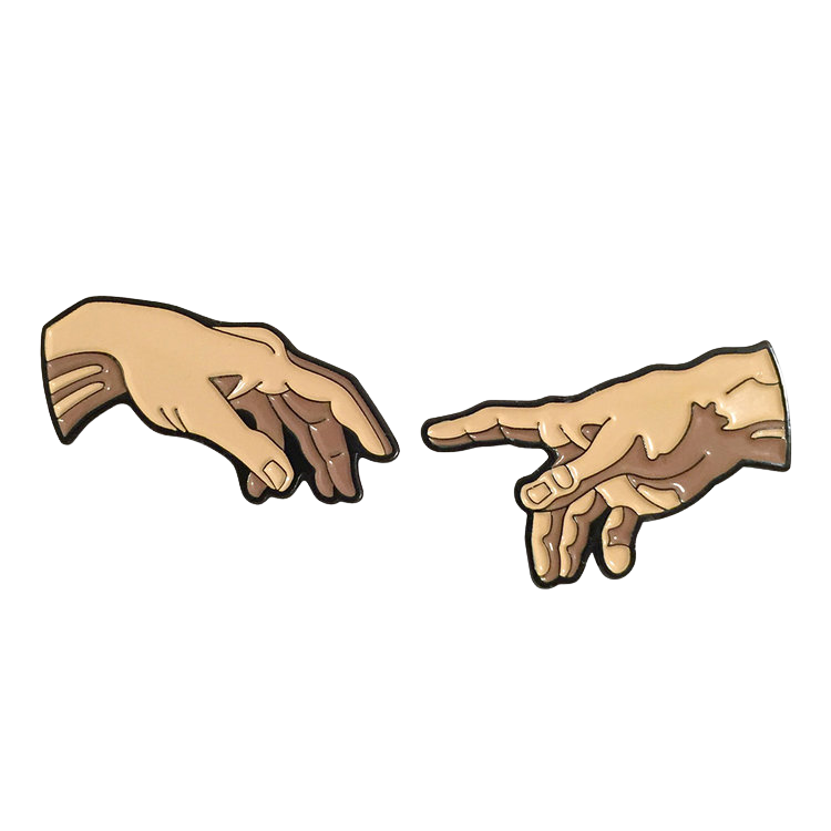 The Creation of Adam Enamel Pin Set