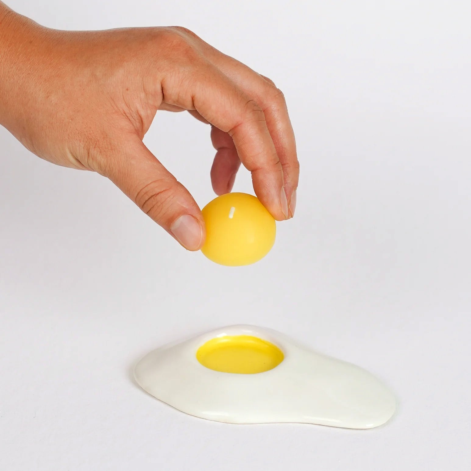 Ceramic Egg Candle Holder