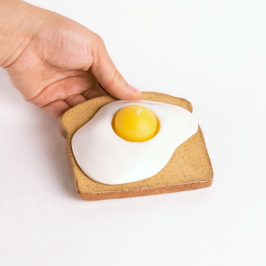 Ceramic Toast Candle Holder